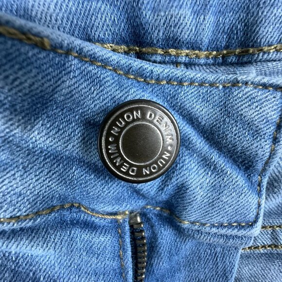 Nuon Skinny Jeans Denim Stretch Light Wash Five Design Pockets Womens Blue SZ 34 - Picture 6 of 12